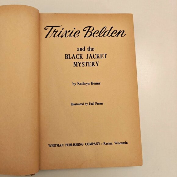 Trixie Belden & The Black Jacket Mystery Vintage Hardcover Kathryn Kenny 1967 - Picture 2 of 9